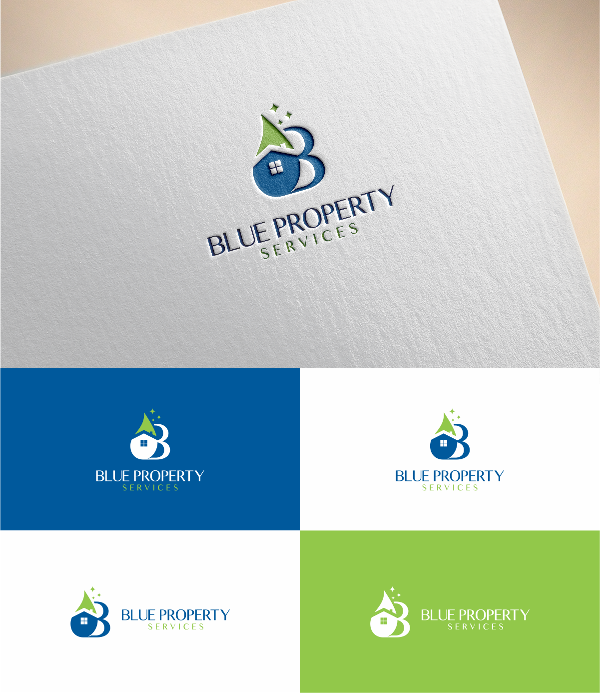 Logo Design by MKR for Blue Property Services | Design #18779694