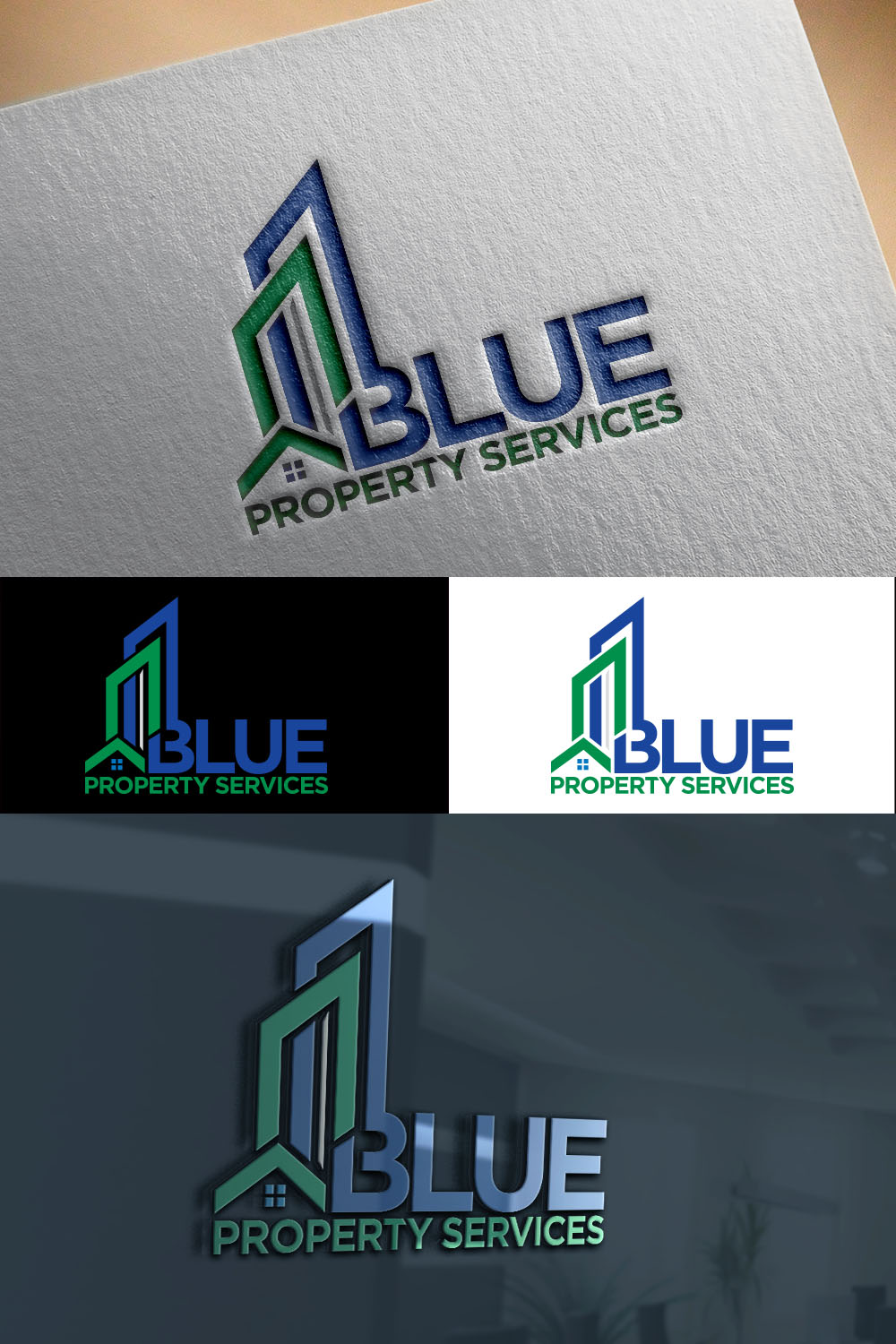 Logo-Design von shariqueyaseen2 für Blue Property Services | Design: #18895889