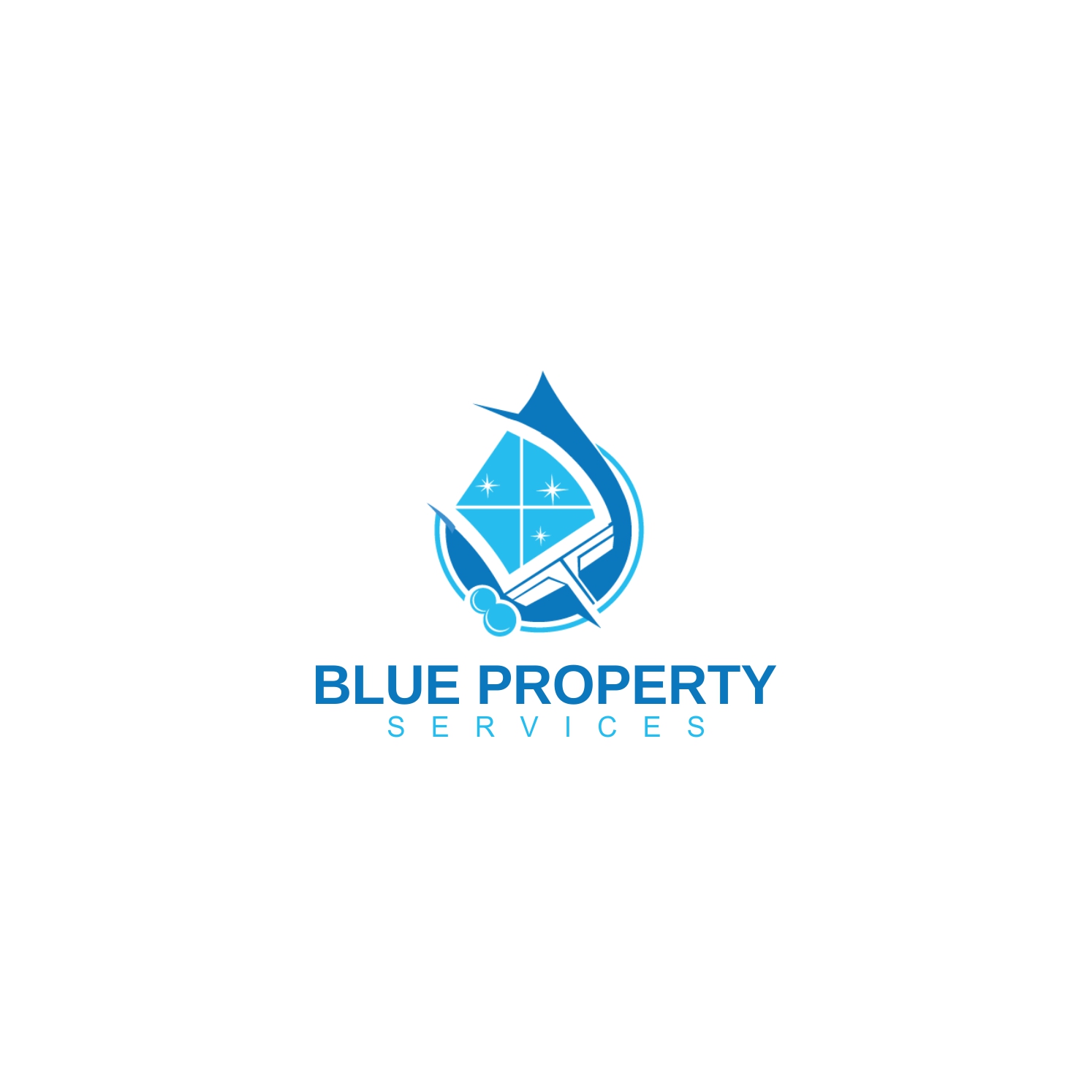 Diseño de Logo por harismedia para Blue Property Services | Diseño #18821776