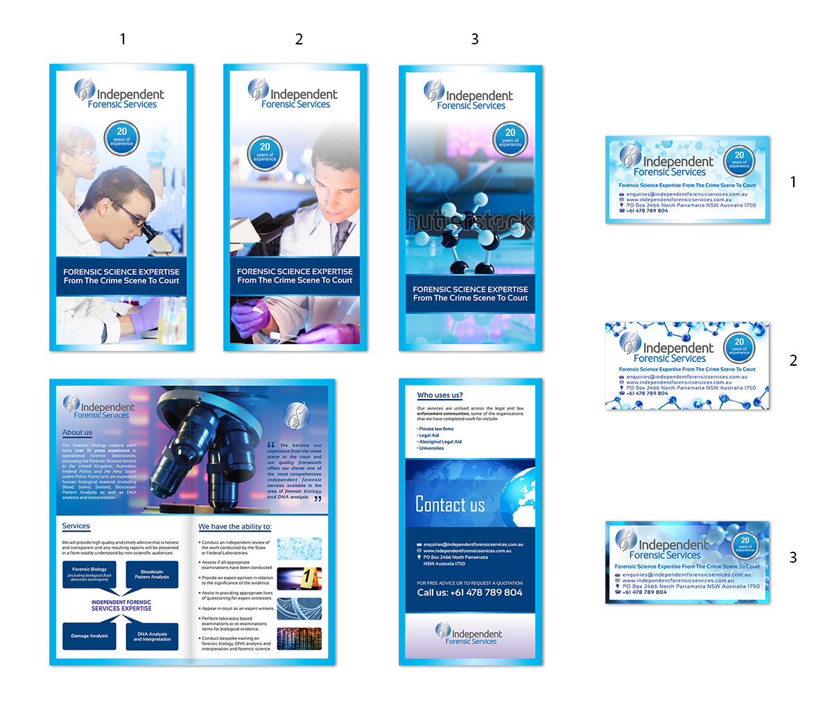 Flyer-Design von Karen Gameiro für Independent Forensic Services | Design #2933760