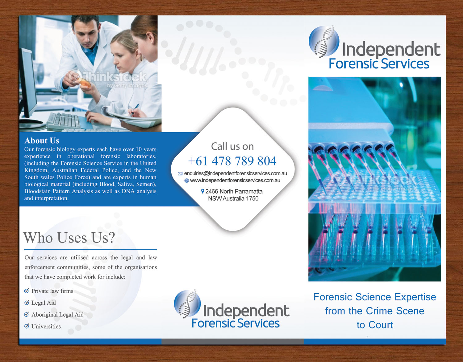 Design de Flyer par Sbss pour Independent Forensic Services | Design #2859363