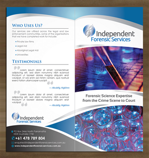 Design de Flyer par Sbss pour Independent Forensic Services | Design : #2860535