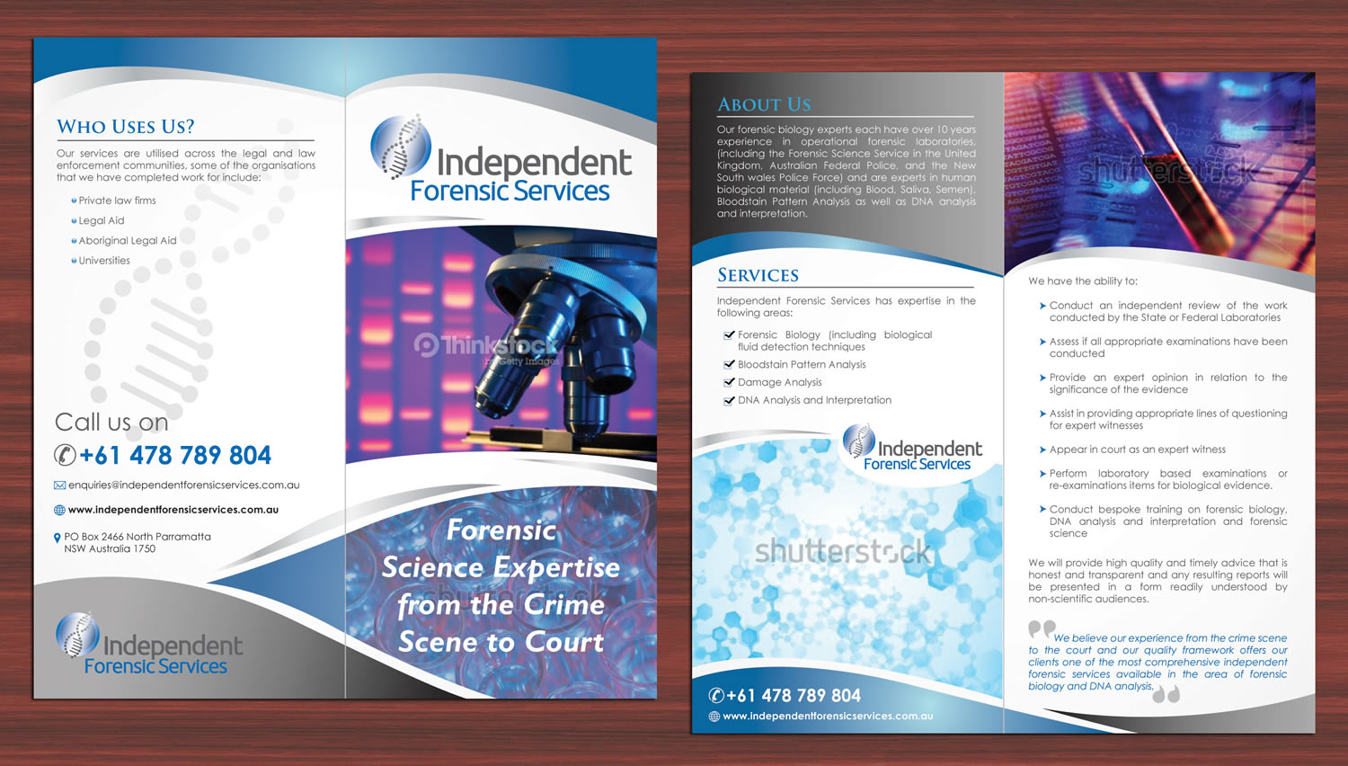Flyer Design by Sbss for Independent Forensic Services | Design #2930906