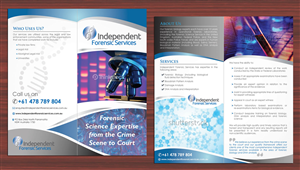  Small business offering independent forensic science consultancy requires flyer and magnet design | Design de Flyer par Sbss