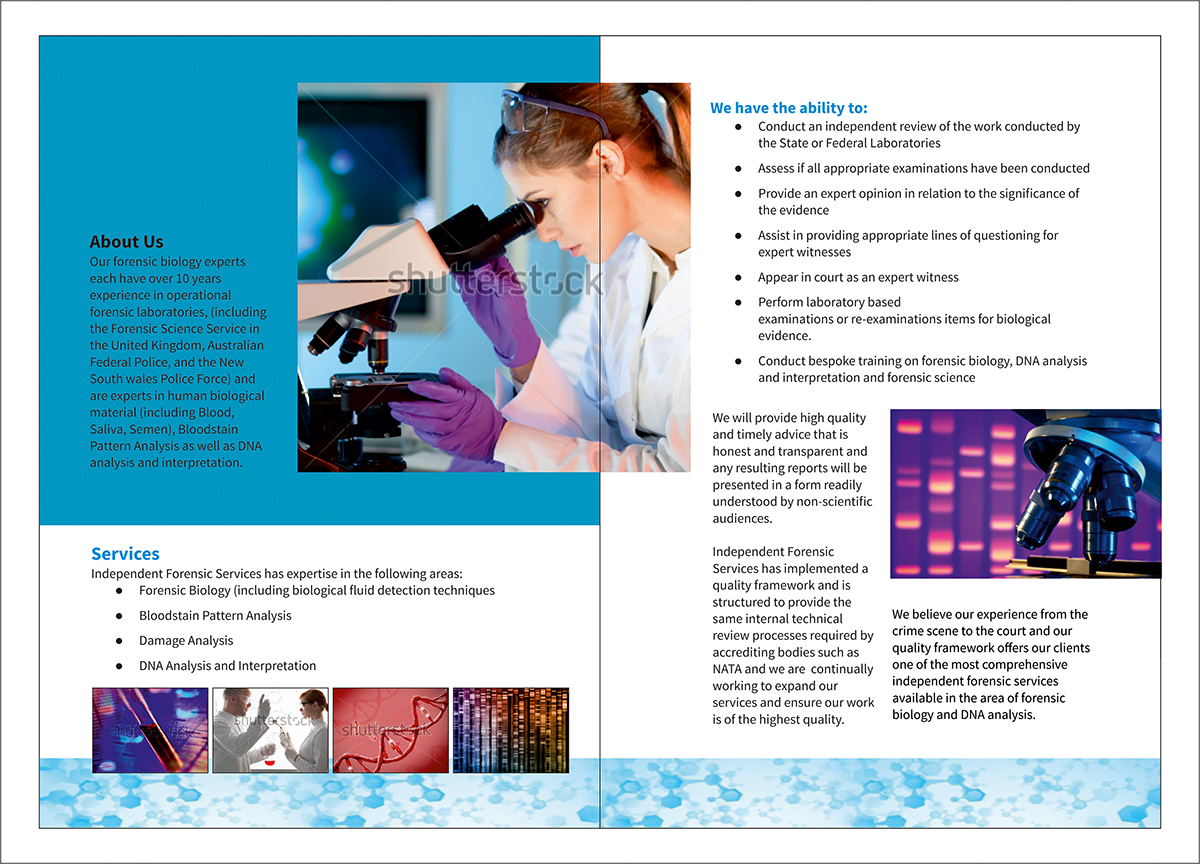 Flyer Design by dkthedon for Independent Forensic Services | Design #2938795