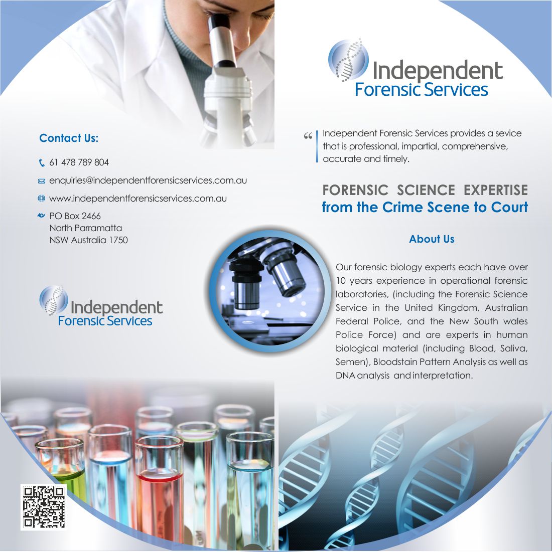 Flyer Design by IneseRo for Independent Forensic Services | Design #2854111