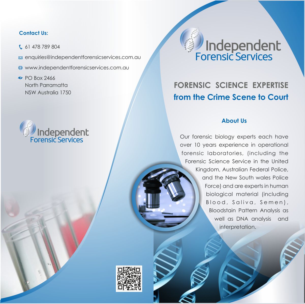 Flyer Design by IneseRo for Independent Forensic Services | Design #2907118