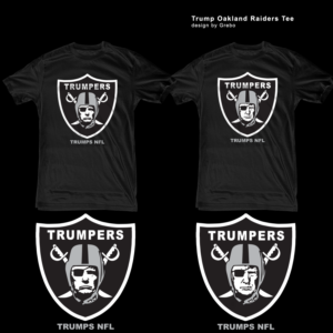 Trump Oakland Raiders Tee | Design de T-shirt par Grebo