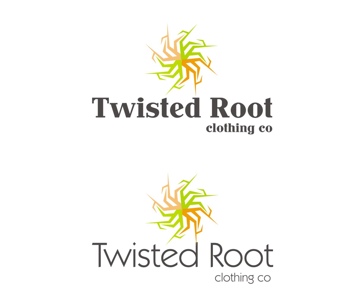 Logo Design by Falguni for Twisted Root Clothing Co.  | Design #19553738