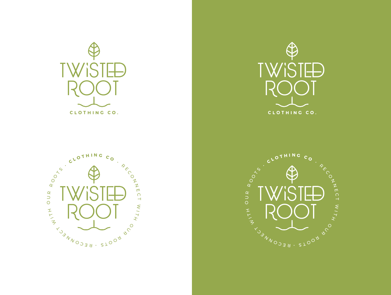 Logo Design by wonderland for Twisted Root Clothing Co.  | Design #19443509