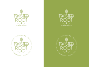 Logo Design by wonderland for Twisted Root Clothing Co.  | Design: #19443509