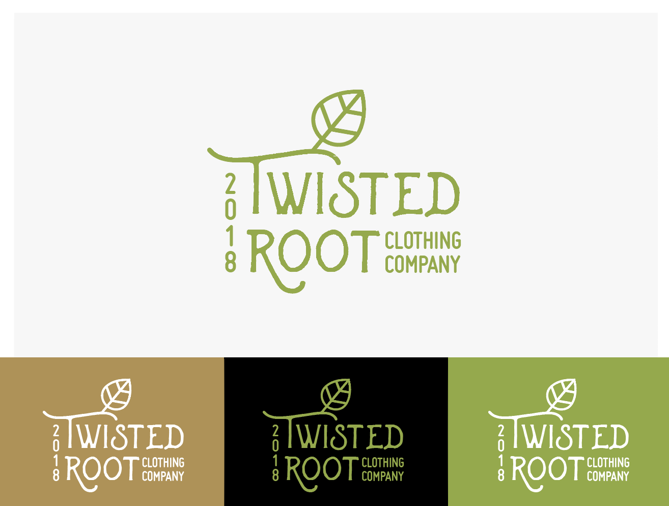 Logo Design by wonderland for Twisted Root Clothing Co.  | Design #19444695