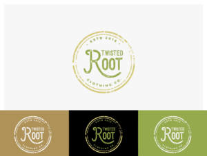 Logo Design by wonderland for Twisted Root Clothing Co.  | Design: #19444814
