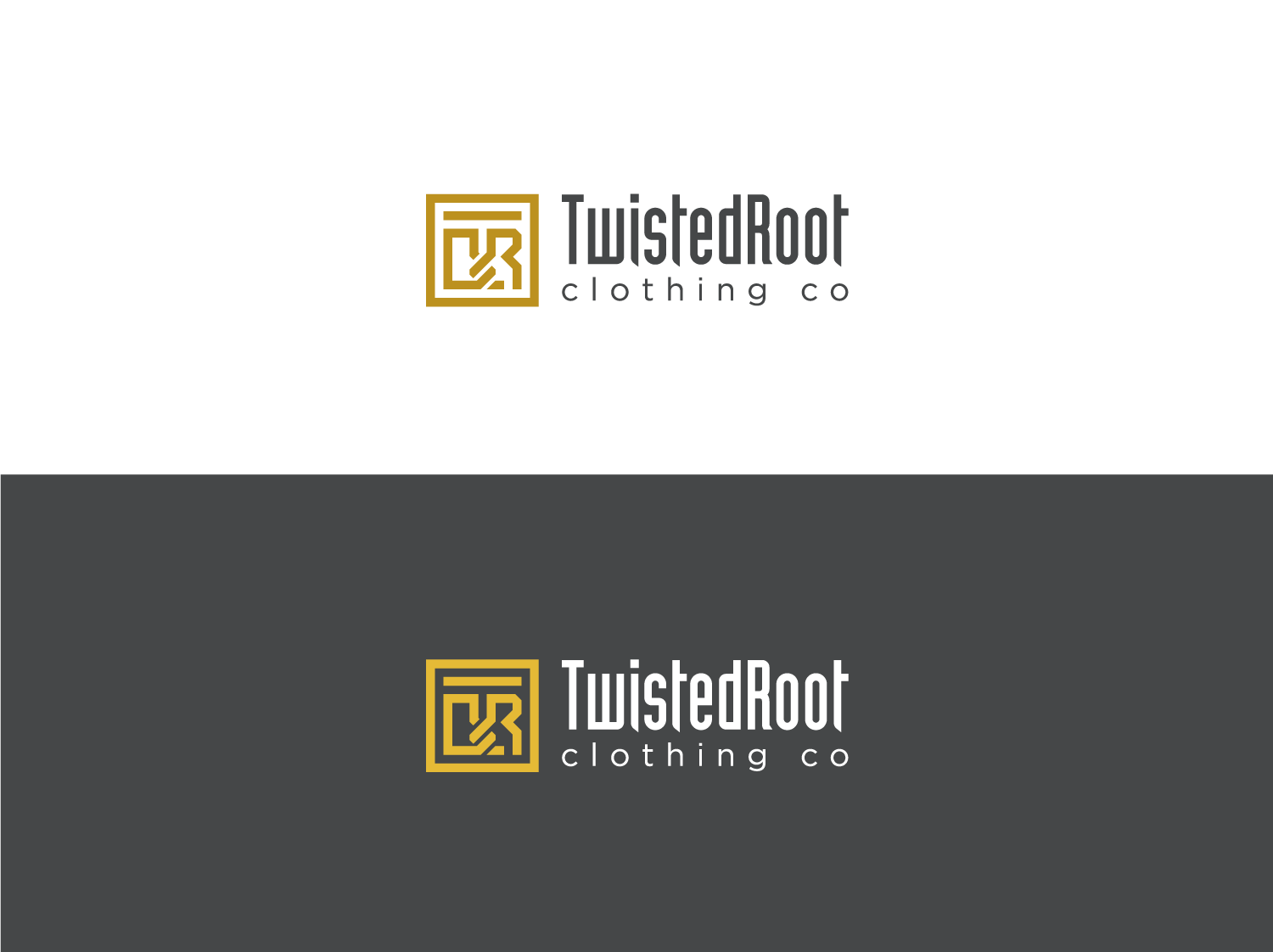Logo-Design von Fulkan für Twisted Root Clothing Co.  | Design #19544617