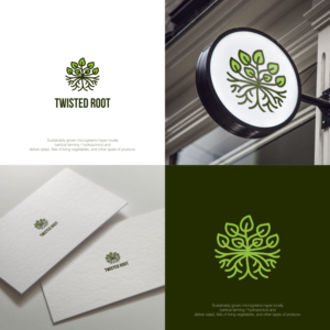 Logo Design by jenggot_merah_ for Twisted Root Clothing Co.  | Design: #19441542