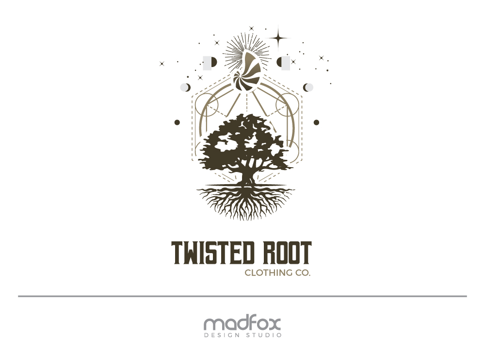 Diseño de Logo por WILD FOX Desing Studio para Twisted Root Clothing Co.  | Diseño #19552837