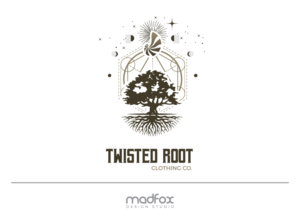 Logo Design by WILD FOX Desing Studio for Twisted Root Clothing Co.  | Design: #19552837