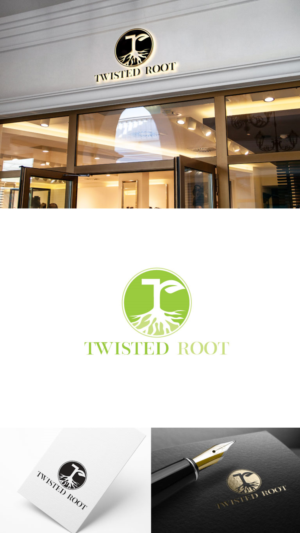 Logo Design by AnteMeridiem for Twisted Root Clothing Co.  | Design: #19440637