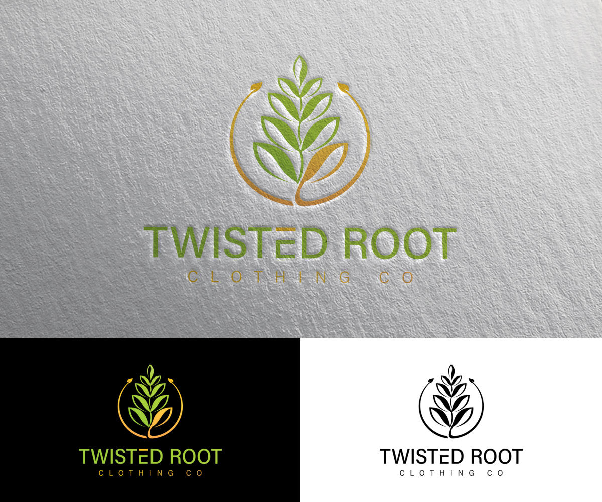 Logo Design by pinday0 for Twisted Root Clothing Co.  | Design #19460157
