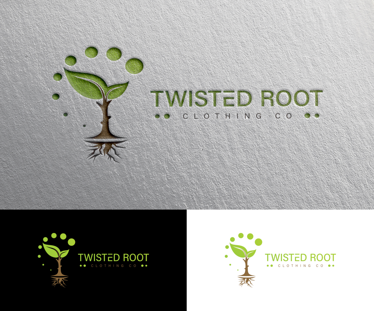 Logo Design by pinday0 for Twisted Root Clothing Co.  | Design #19460747