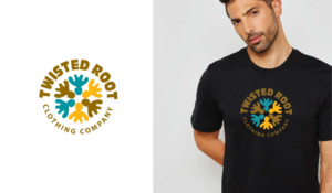 Logo Design by kelvinotis for Twisted Root Clothing Co.  | Design #19461489