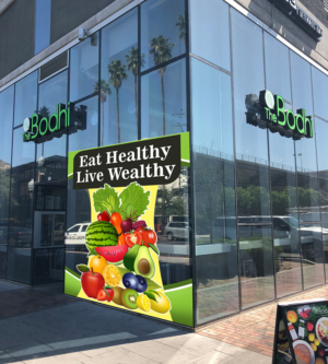 Healthy food restaurant  window Decal  | Graphic Design by NILDesigns