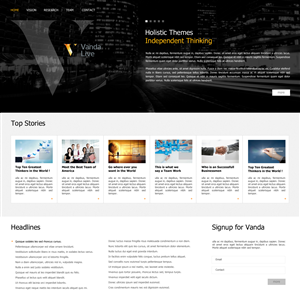 Web site design for news feed - Vanda Live | Web-Design von Omee