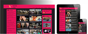 Web site design for news feed - Vanda Live | Web-Design von IMAGE SOLUTION