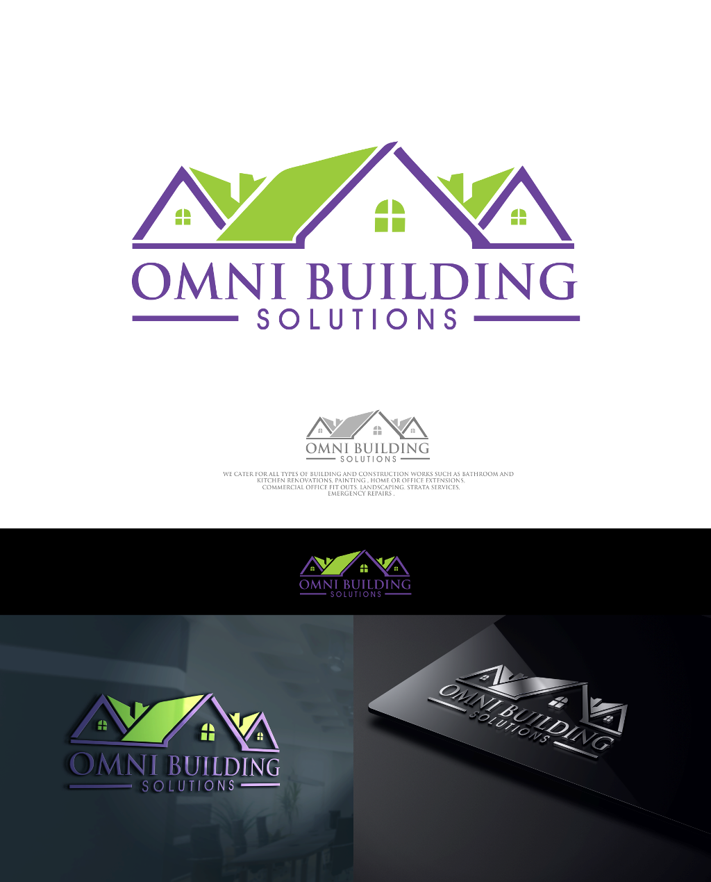 Logo Design by Dr.Z for Omni Building Solutions Pty Ltd | Design #18809110
