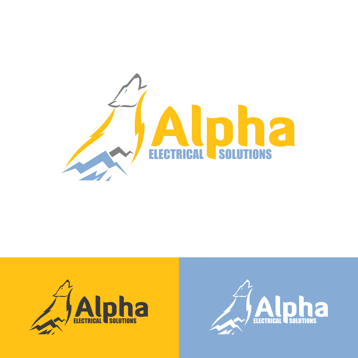 Logo Design by prodesigns99 for Alpha Electrical Solutions | Design #18781591