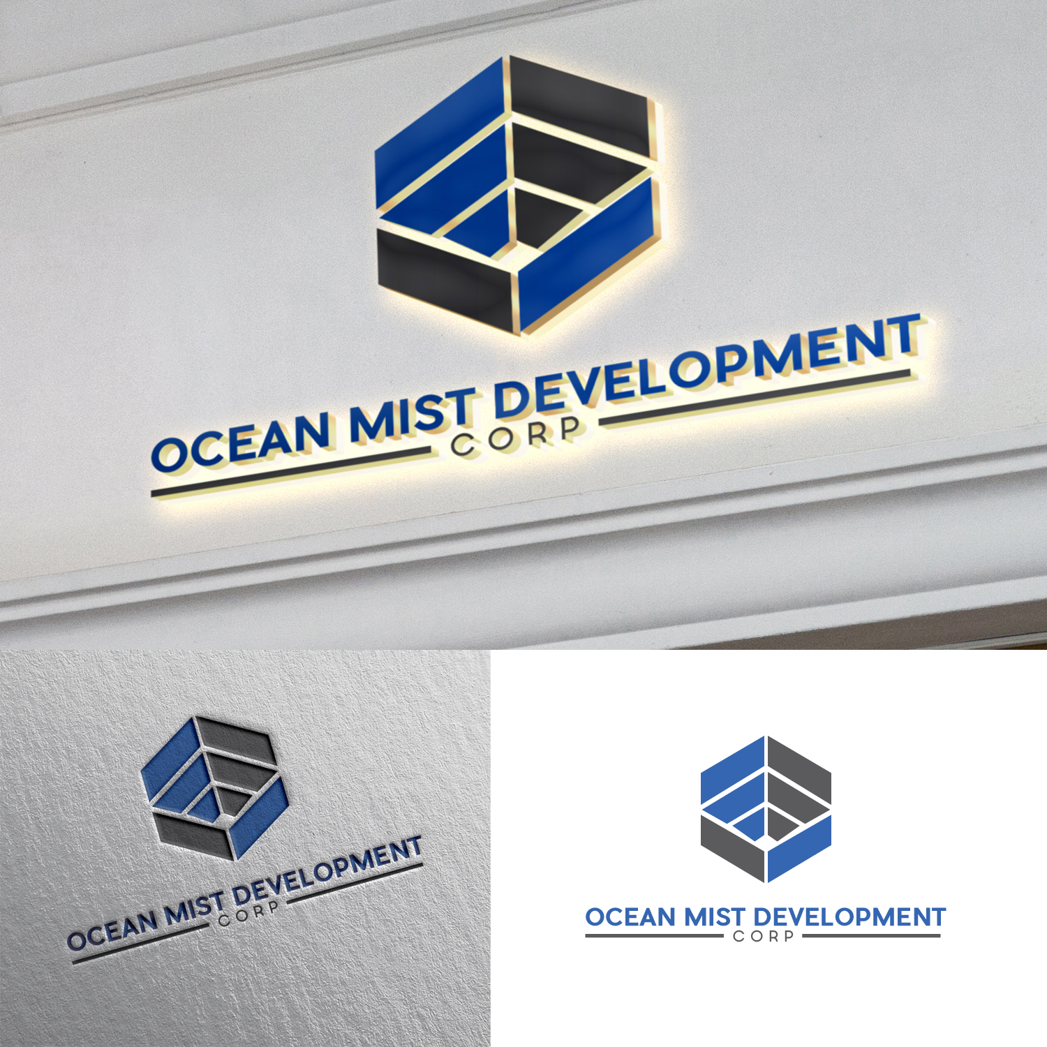 Logo Design by Aqeel Momin for Ocean Mist Development Corp | Design #18857684
