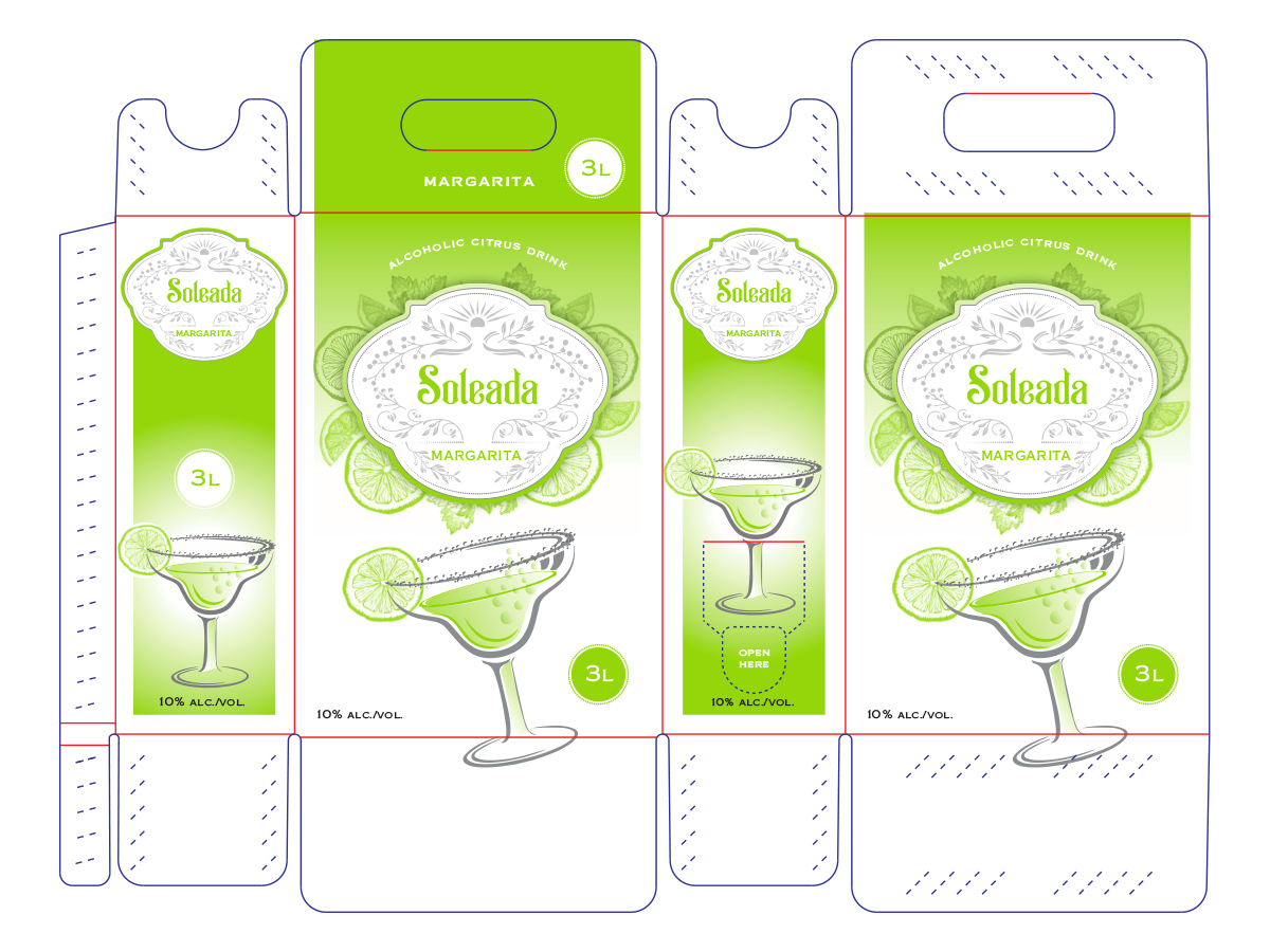 Packaging Design by MilM for Blue Spike Beverages | Design #18887268