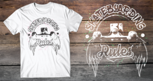 Skateboarder Girl Needs A T-shirt Designed! | Design de T-shirt par db1404