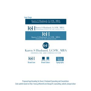 Logo-Design von Mike Rosales (@mrdzyn) für Karen S. Husband, LCSW,MBA | Design: #18859465