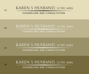 Logo-Design von polj designs für Karen S. Husband, LCSW,MBA | Design: #18894201