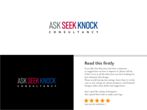Ask Seek Knock Consultancy | Logo Design by Atvento Graphics
