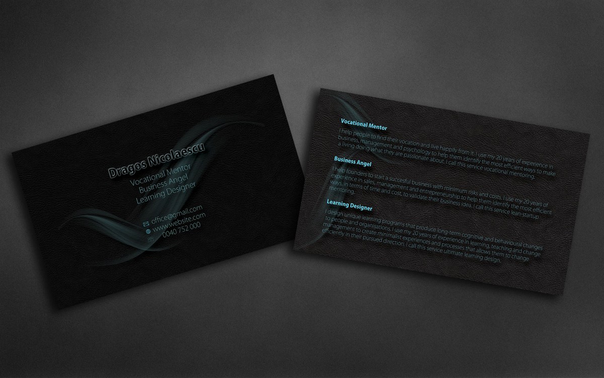 Business Card Design by Mihaela Scobici for this project | Design #2831621