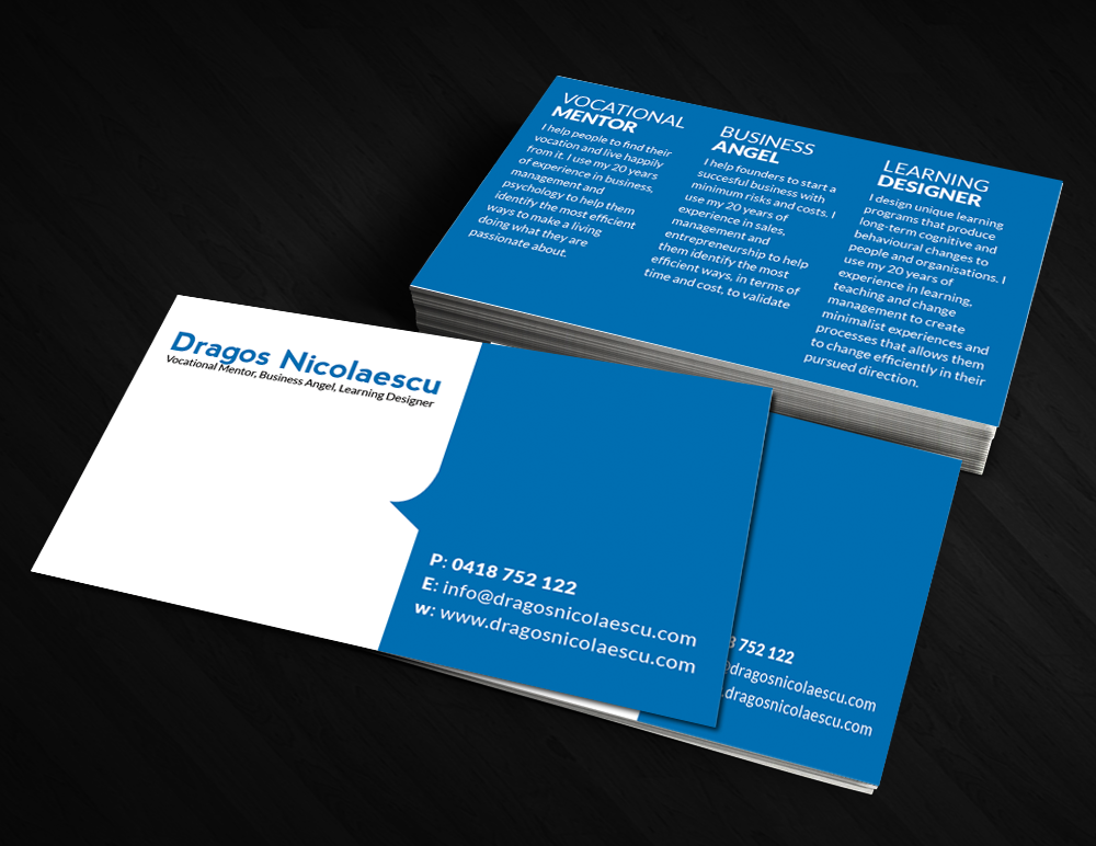 Business Card Design by  Artman for this project | Design #2849279
