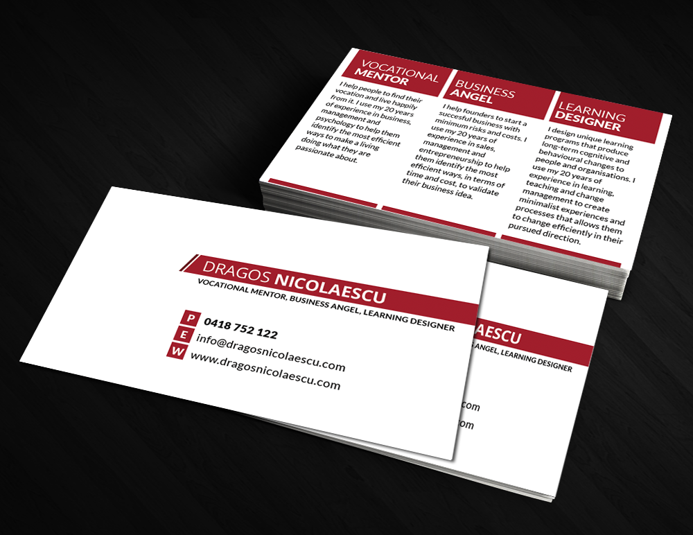 Business Card Design by  Artman for this project | Design #2849281