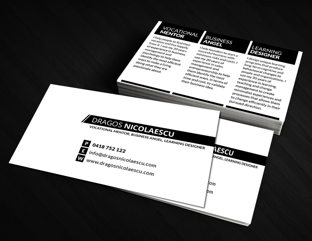 Business Card Design by  Artman for this project | Design #2849284