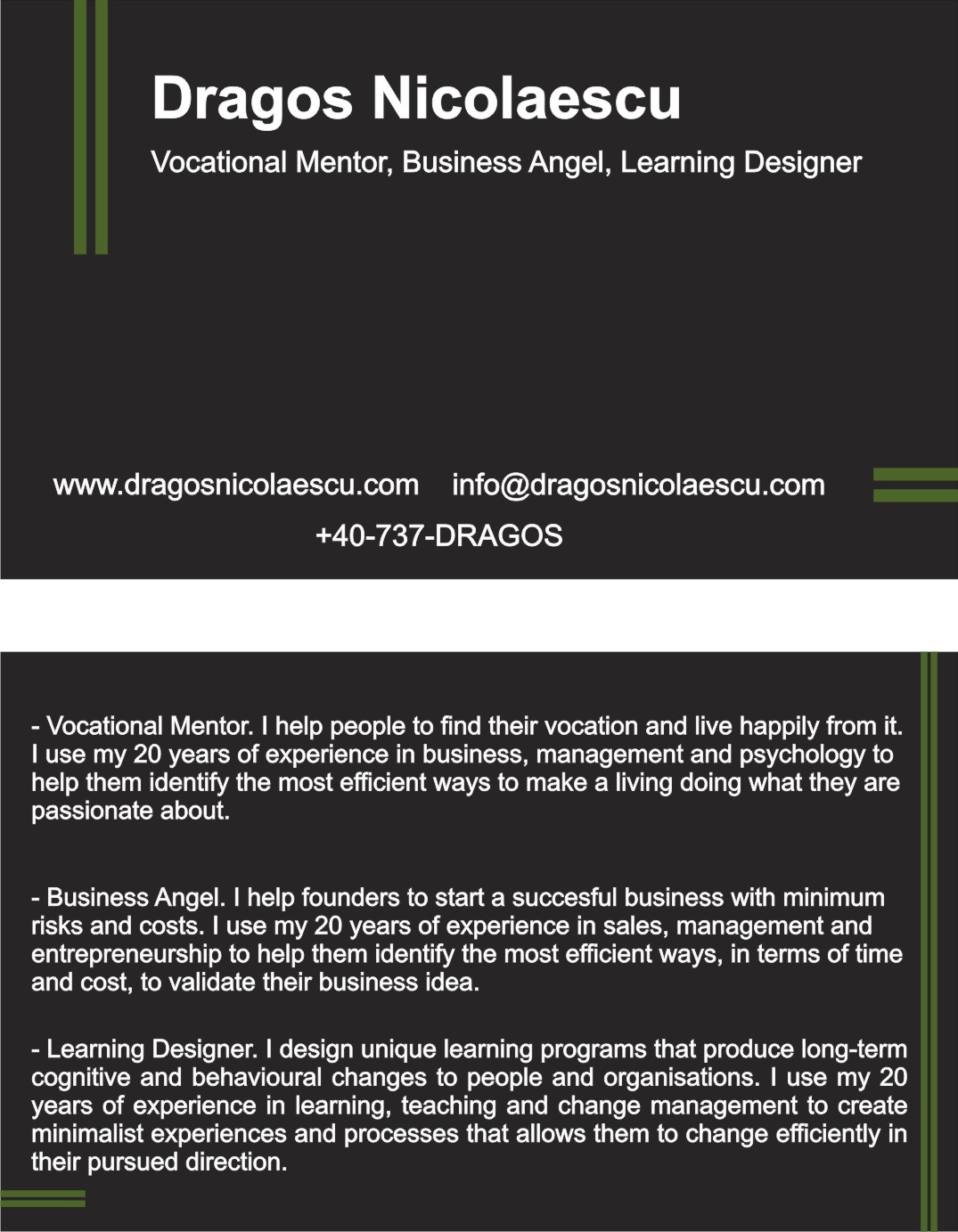 Business Card Design by mohitrao2013 for this project | Design #2860386