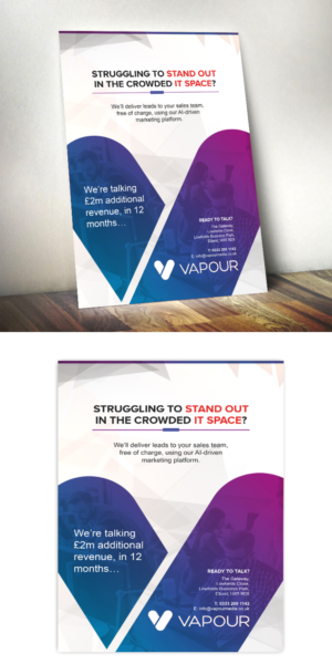 Design Publicitaire par creative.bugs pour Vapour Cloud | Design : #18853795
