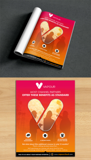 Design Publicitaire par ecorokerz pour Vapour Cloud | Design : #18852468