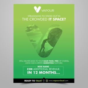 Design Publicitaire par ecorokerz pour Vapour Cloud | Design : #18874230