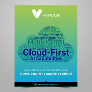 Design Publicitaire par ecorokerz pour Vapour Cloud | Design : #18875230
