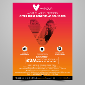 Design Publicitaire par ecorokerz pour Vapour Cloud | Design : #18907670