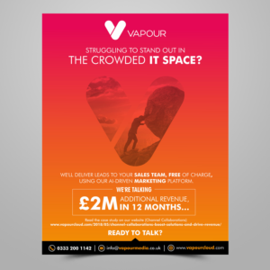 Design Publicitaire par ecorokerz pour Vapour Cloud | Design : #18913493