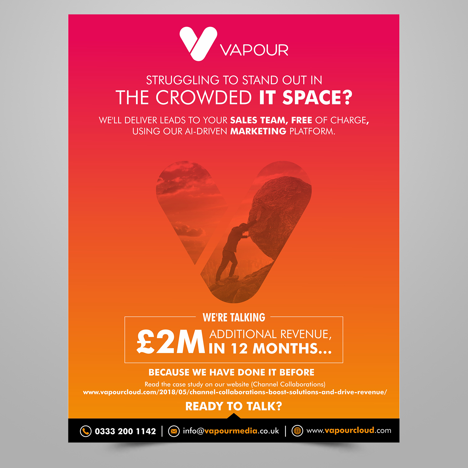 Design Publicitaire par ecorokerz pour Vapour Cloud | Design #18917286