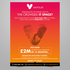 Design Publicitaire par ecorokerz pour Vapour Cloud | Design : #18917286