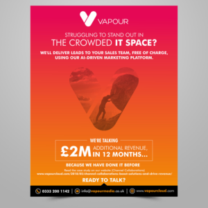 Design Publicitaire par ecorokerz pour Vapour Cloud | Design : #18923343